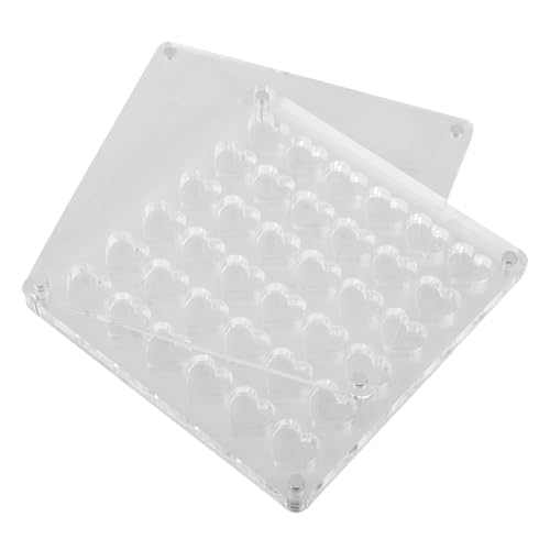 OATIPHO Acryl Nagel-aufbewahrungsbox Mit Gitteretui Für Strass Und Perlen Transparente Aufbewahrungsbox Mit Deckel Für Kleine Gegenstände Magnetische Lagerung Behälter Für Schmuck von OATIPHO