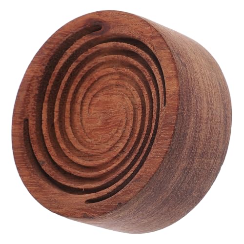 OATIPHO Runder Aromatherapie Diffuser aus Holz Ätherische Öle Verteilend Leichtes Kompaktes Design Sicher mit Glatter Oberfläche als Auto Dekoration für Schlafzimmer Büro Yoga Meditation von OATIPHO