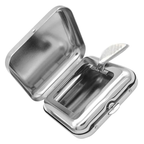 OATIPHO Mini Tragbarer Aschenbecher Deckel Robuster Eleganter Taschenaschenbecher für Unterwegs für Raucher Beim Camping Outdoor und Reisen von OATIPHO