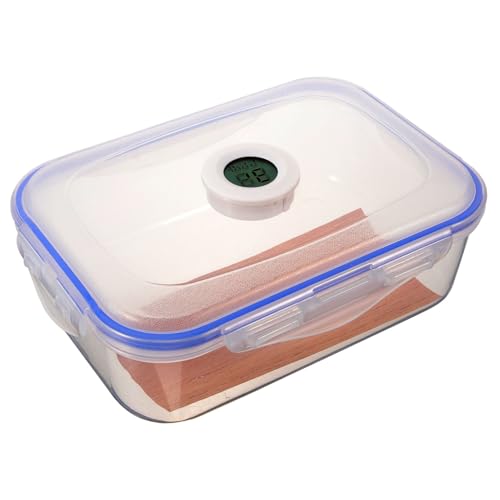 OATIPHO Zigarren Humidor Aufbewahrungsbox mit Integriertem Hygrometer Tragbare Kunststoff Zigarettenbox Stabiler Feuchtigkeitsschutz für Outdoor und Reise Stilvolles Design Langlebig und von OATIPHO