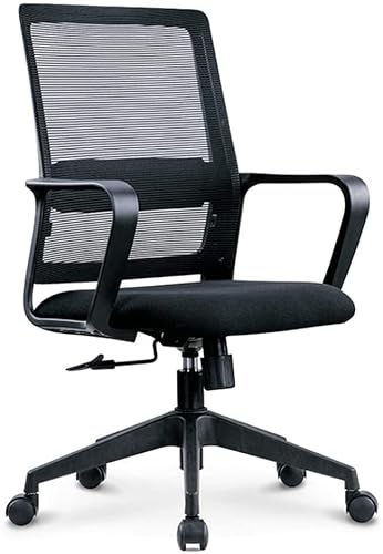 Drehbarer Bürostuhl, ergonomische Rückenlehne, Computerstuhl, Kopfstütze und Lendenwirbelstütze, atmungsaktives Netzmaterial, Schreibtischstuhl, geräuschlos von OATTIS