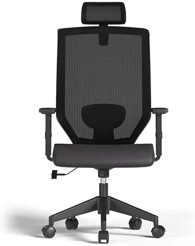 Drehbarer Bürostuhl,Computerstuhl mit ergonomischem Rücken passt zu 3 Krümmungen der menschlichen Wirbelsäule,Moderner Minimalist Schreibtischstuhl mit PU-Armlehne Stille von OATTIS