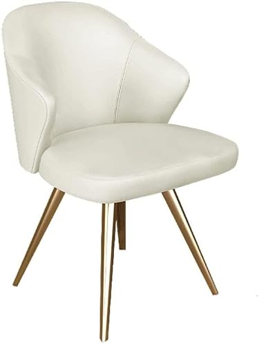 Drehbarer Sofa-Esszimmerstuhl, halbrunde Rückenlehne, Wohnzimmer, bequem, Freizeit, Bürostuhl, Kunstleder-Sitz, Verhandlungsschreibtisch, geräuschlos von OATTIS