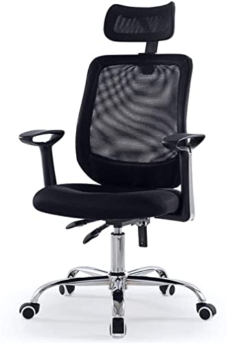 Drehbarer ergonomischer, verstellbarer Bürostuhl, bequemer Schreibtischstuhl mit hoher Rückenlehne, atmungsaktives Netzstoff, Computerstuhl mit Lendenwirbelstütze, geräuschlos von OATTIS