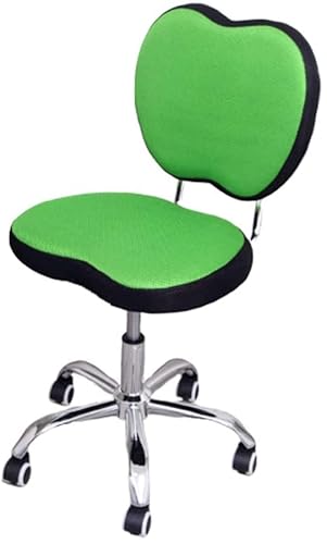 Drehbarer kleiner Bürostuhl mit Rückenlehne, Drehstuhl aus Netzstoff, Computerstuhl mit weichem Sitz und ergonomischer Rückenlehne für Rückenschmerzen, geräuschlos von OATTIS