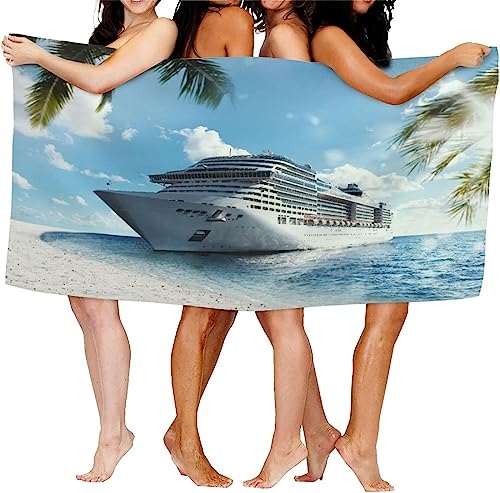 OAXACO Mikrofaser Strandtuch Kreuzfahrtschiff Strandhandtuch groß 90x180, Maritime Themen Badetuch Strandlaken Handtuch Sandfreie Schnell Trocknende Leichtes Saunatuch, reisehandtuch, Sporthandtuch OAXACO Mikrofaser Strandtuch Kreuzfahrtschiff Strandhandtuch groß 90x180, Maritime Themen Badetuch Strandlaken Handtuch Sandfreie Schnell Trocknende Leichtes Saunatuch, reisehandtuch, Sporthandtuch von OAXACO