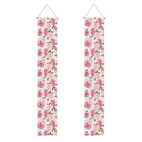 Blumen-Rosen-Druck, für mehrere Anlässe, zum Aufhängen überall, Banner, Dekoration, Feiern, Partyzubehör von OAZCVBNN