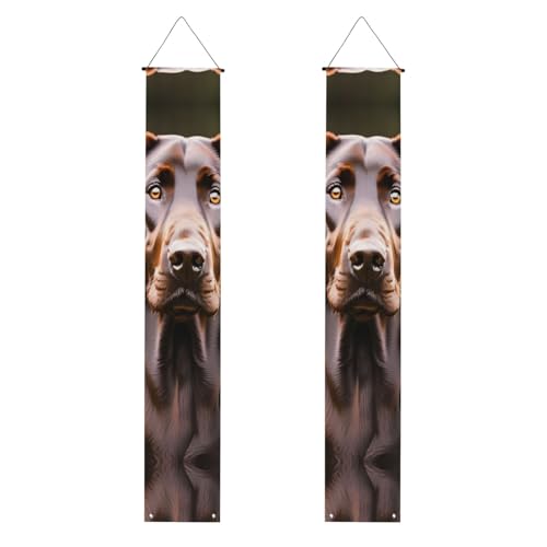 Brauner Labrador-Retriever-Druck, für mehrere Anlässe, zum Aufhängen an jedem Ort, Banner, Dekoration, Feiern, Abschlussfeier, Partyzubehör Brauner Labrador-Retriever-Druck, für mehrere Anlässe, zum Aufhängen an jedem Ort, Banner, Dekoration, Feiern, Abschlussfeier, Partyzubehör von OAZCVBNN