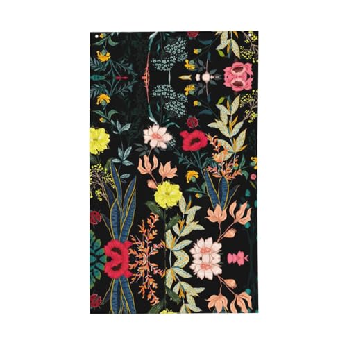 Bunte Boho-Flagge mit Blumendruck, für den Außenbereich, dekorativ, für alle Jahreszeiten, einseitiges Muster, Hof, Veranda, Terrasse von OAZCVBNN