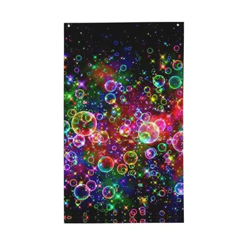 Bunte Regenbogen-Stern-Druck, für den Außenbereich, dekorative Flagge, für alle Jahreszeiten, einseitiges Muster, Hof, Veranda, Terrasse Bunte Regenbogen-Stern-Druck, für den Außenbereich, dekorative Flagge, für alle Jahreszeiten, einseitiges Muster, Hof, Veranda, Terrasse von OAZCVBNN