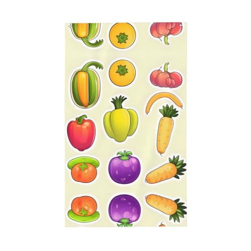Cartoon Gemüse Obst Druck Outdoor Dekorative Flagge Display Alle Jahreszeiten Einseitiges Muster Hof Veranda Terrasse von OAZCVBNN