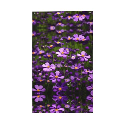 Dekorative Flagge für den Außenbereich, für alle Jahreszeiten, einseitiges Muster, für Hof, Veranda, Terrasse, Violett Dekorative Flagge für den Außenbereich, für alle Jahreszeiten, einseitiges Muster, für Hof, Veranda, Terrasse, Violett von OAZCVBNN