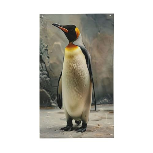 Dekorative Flagge mit Pinguin-Druck, für alle Jahreszeiten, einseitiges Muster, Hof, Veranda, Terrasse von OAZCVBNN