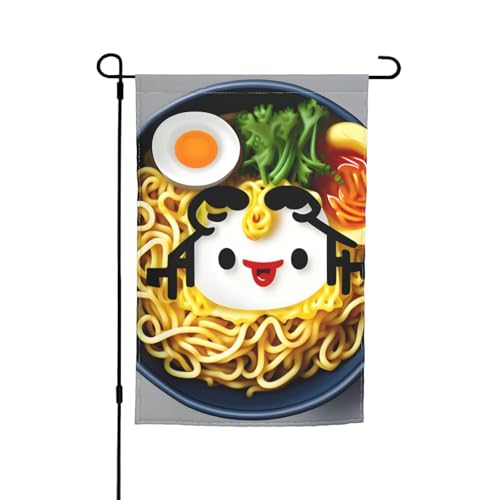 Eierbecher, Nudel-Ramen-Druck, Urlaub, Gartenflaggen, 30,5 x 45,7 cm, Ganzjahresflagge, Outdoor-Hof-Dekoration für Terrassen Eierbecher, Nudel-Ramen-Druck, Urlaub, Gartenflaggen, 30,5 x 45,7 cm, Ganzjahresflagge, Outdoor-Hof-Dekoration für Terrassen von OAZCVBNN