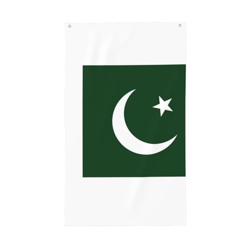 Flagge von Pakistan, Druck, für den Außenbereich, dekorative Flagge, Ausstellung, alle Jahreszeiten, einseitiges Muster, Hof, Veranda, Terrasse Flagge von Pakistan, Druck, für den Außenbereich, dekorative Flagge, Ausstellung, alle Jahreszeiten, einseitiges Muster, Hof, Veranda, Terrasse von OAZCVBNN