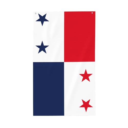 Flagge von Panama, bedruckt, für den Außenbereich, dekorative Flagge, Ausstellung, alle Jahreszeiten, einseitiges Muster, Hof, Veranda, Terrasse Flagge von Panama, bedruckt, für den Außenbereich, dekorative Flagge, Ausstellung, alle Jahreszeiten, einseitiges Muster, Hof, Veranda, Terrasse von OAZCVBNN