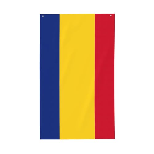Flagge von Rumänien, Druck, für den Außenbereich, dekorative Flagge, für alle Jahreszeiten, einseitiges Muster, Hof, Veranda, Terrasse von OAZCVBNN