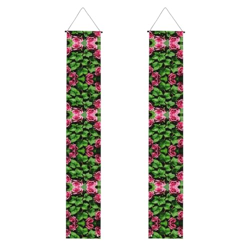 Floraler Rosen-Efeu mit Blättern, Frühlingsdruck, für mehrere Anlässe, zum Aufhängen an jedem Ort, Banner, Dekoration, Feiern, Abschlussfeier, Partyzubehör Floraler Rosen-Efeu mit Blättern, Frühlingsdruck, für mehrere Anlässe, zum Aufhängen an jedem Ort, Banner, Dekoration, Feiern, Abschlussfeier, Partyzubehör von OAZCVBNN