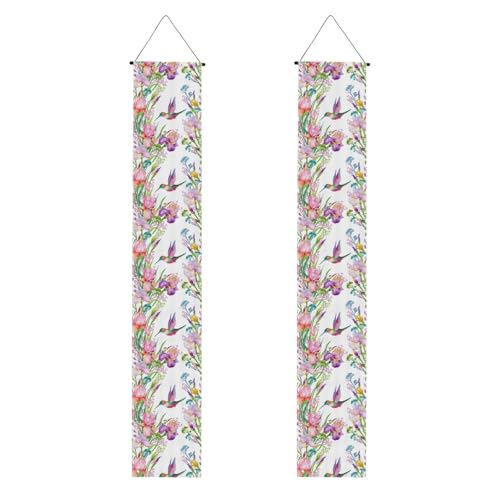 Garten mit Vögeln und Blumen, bedruckt für mehrere Anlässe, zum Aufhängen an jedem Ort, Banner, Dekoration, Feiern, Partyzubehör von OAZCVBNN
