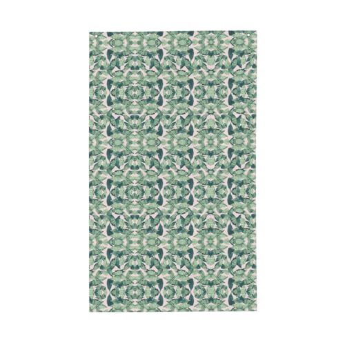 Grüne Palmenblätter, rosa Druck, für den Außenbereich, dekorative Flagge, für alle Jahreszeiten, einseitiges Muster, Hof, Veranda, Terrasse Grüne Palmenblätter, rosa Druck, für den Außenbereich, dekorative Flagge, für alle Jahreszeiten, einseitiges Muster, Hof, Veranda, Terrasse von OAZCVBNN