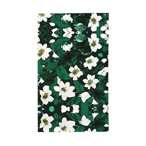 Hunter Green Floral Petals Pattern Print Outdoor Dekorative Flagge Display Alle Jahreszeiten Einseitiges Muster Hof Veranda Terrasse Hunter Green Floral Petals Pattern Print Outdoor Dekorative Flagge Display Alle Jahreszeiten Einseitiges Muster Hof Veranda Terrasse von OAZCVBNN