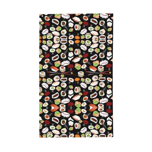 Japanische Sushi-Flagge mit schwarzem Druck, für den Außenbereich, dekorativ, für alle Jahreszeiten, einseitiges Muster, Hof, Veranda, Terrasse von OAZCVBNN