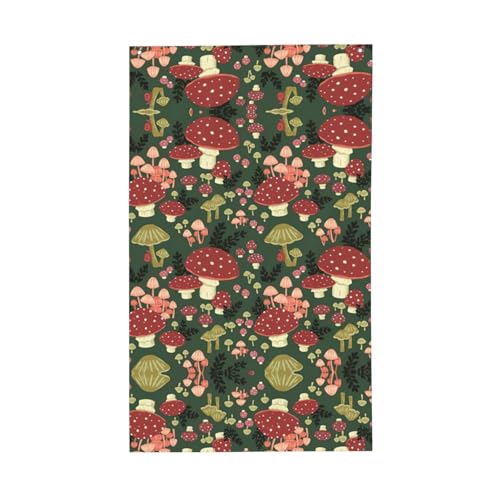 Kunstdruck mit leuchtenden Pilzen, dekorative Flagge, für alle Jahreszeiten, einseitiges Muster, Hof, Veranda, Terrasse von OAZCVBNN