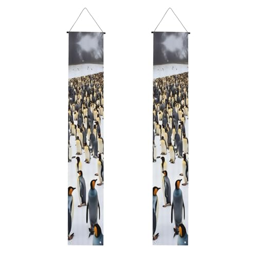 Pinguine im Schnee, Aufdruck, für mehrere Anlässe, zum Aufhängen an jedem Ort, Banner, Dekoration, Feiern, Abschlussfeier, Partyzubehör Pinguine im Schnee, Aufdruck, für mehrere Anlässe, zum Aufhängen an jedem Ort, Banner, Dekoration, Feiern, Abschlussfeier, Partyzubehör von OAZCVBNN