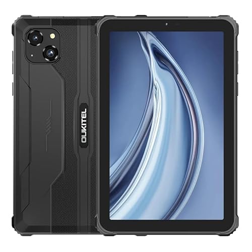 OBA Oukitel RT3 Pro Rugged Tablet – 8 Zoll HD Android 14 16 GB RAM + 128 GB ROM/TF 1 TB Tablet Octa-Core 5150 mAh 16 MP Kamera IP68/69K Dual SIM 4G von OBA