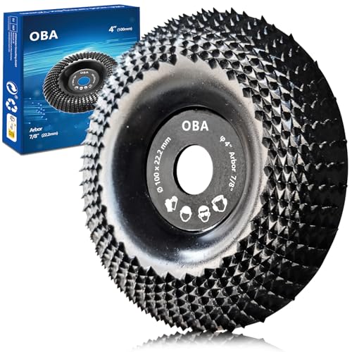 OBA Winkelschleifer schleifscheibe holz, Grobreinigungsscheibe Schnitzen Scheuerscheibenform Polieren Schleifscheibe Platte von OBA