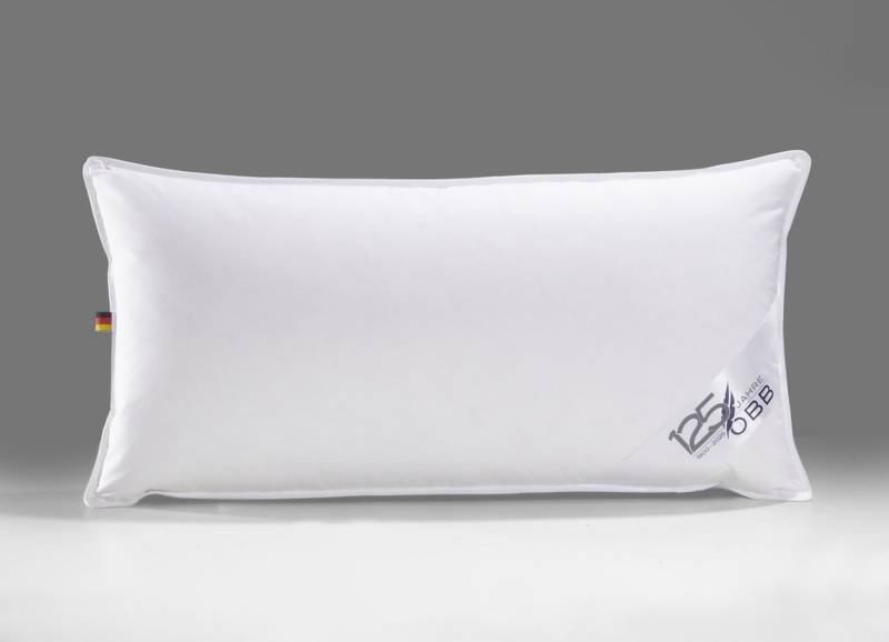 Daunen-Bettwarenprogramm zum 125 Jahre OBB Jubiläum, Kissen, Größe 121 (Kissen, 40/ 80 cm), Weiss von OBB