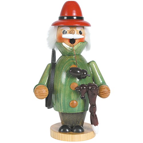 Räuchermännchen Jäger, H: 25 cm, handbemalt im Kunsthandwerks-Stil von OBC-Kunsthandwerk