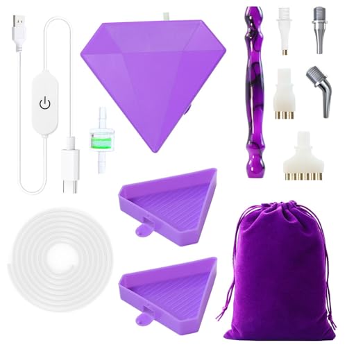 OBEST E-Painter Diamant Painting Stift mit Integrierter Vakuum-Pumpe,Elektrischer Diamond Painting Pen Stift Vakuum-Diamant-Malstift-Kits mit Ablagefach,Diamant-Kunst-Zubehör,Diamond Painting Zubehör OBEST E-Painter Diamant Painting Stift mit Integrierter Vakuum-Pumpe,Elektrischer Diamond Painting Pen Stift Vakuum-Diamant-Malstift-Kits mit Ablagefach,Diamant-Kunst-Zubehör,Diamond Painting Zubehör von OBEST