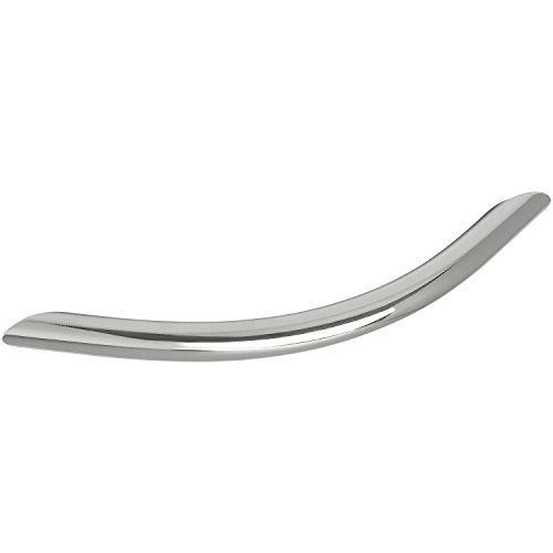 OBF-Online-Discount 72 1394 05 verchromt poliert Grimme Basic Schubladengriff Meduna Möbelgriff (gebogen) ø 10 mm, Breite 151 mm Griff Stahl, Lochabstand 128 mm von OBF-Online-Discount