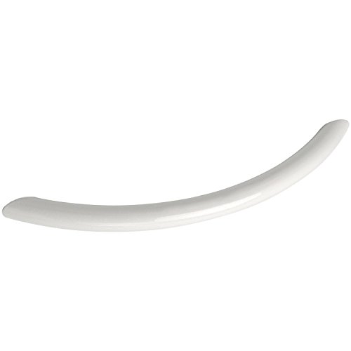 OBF-Online-Discount 72 1394 10 weiß Grimme Basic Schubladengriff Meduna Möbelgriff (gebogen) ø 10 mm, Breite 152 mm Griff Stahl, Lochabstand 128 mm von OBF-Online-Discount