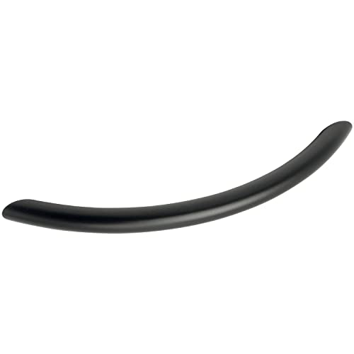 OBF-Online-Discount 72 1394 16 schwarz Grimme Basic Schubladengriff Meduna Möbelgriff (gebogen) ø 10 mm, Breite 152 mm Griff Stahl, Lochabstand 128 mm von OBF-Online-Discount