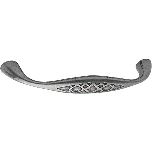 OBF 73 7070 22 verzinnt antik Grimme Designer Möbelgriff Djerba (Schubladengriff), Breite 147 mm Griff Zinkdruckguss von OBF