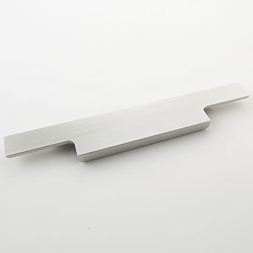 OBF AL 1802 0210 Edelstahl Effekt Grimme Griffleiste Akina Schubladengriff 180mm Möbelgriff Aluminium, Länge 210 mm von OBF