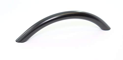 OBF Grimme Basic Schubladengriff Meduna Möbelgriff (gebogen) ø 10 mm, Breite 152 mm Griff Stahl schwarz von OBF