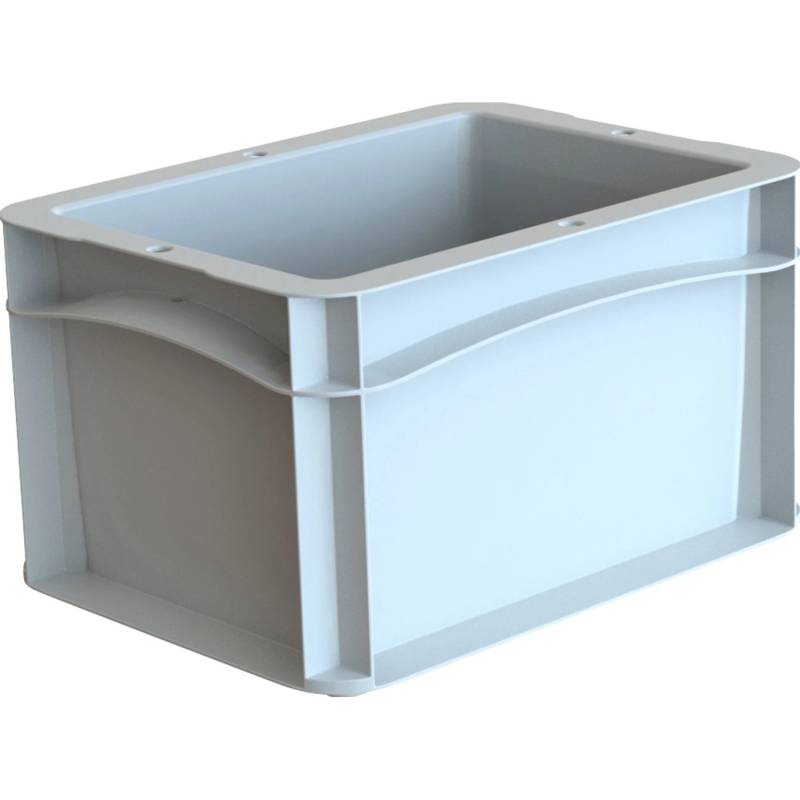 Eurobox-System Box Vollwand 20 x 15 x 12 cm Grau von Eurobox-System