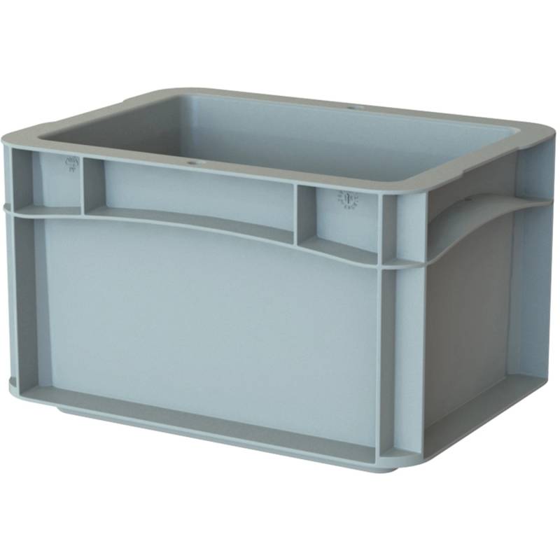 Eurobox-System Box Vollwand 30 x 20 x 17 cm Grau von Eurobox-System