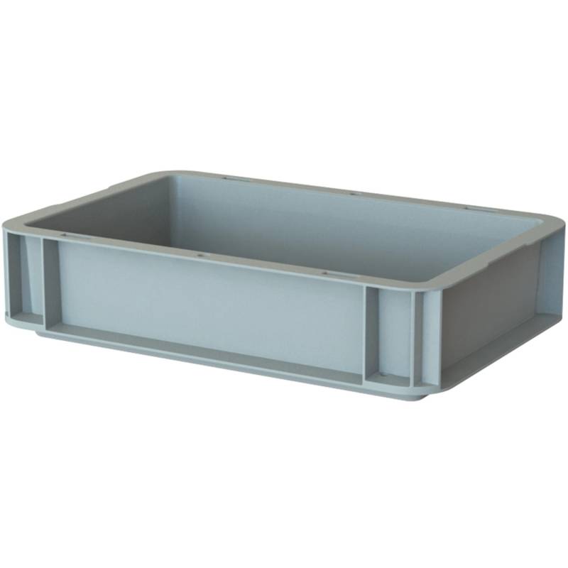 Eurobox-System Box Vollwand 30 x 20 x 7 cm Grau von Eurobox-System