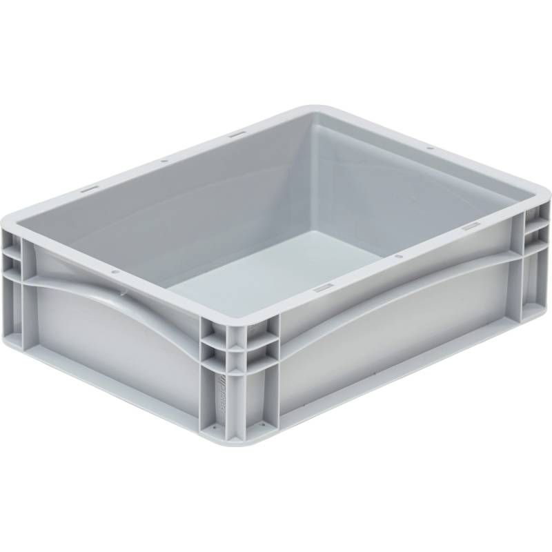 Eurobox-System Box Vollwand 40 cm x 30 cm x 12 cm Grau von Eurobox-System