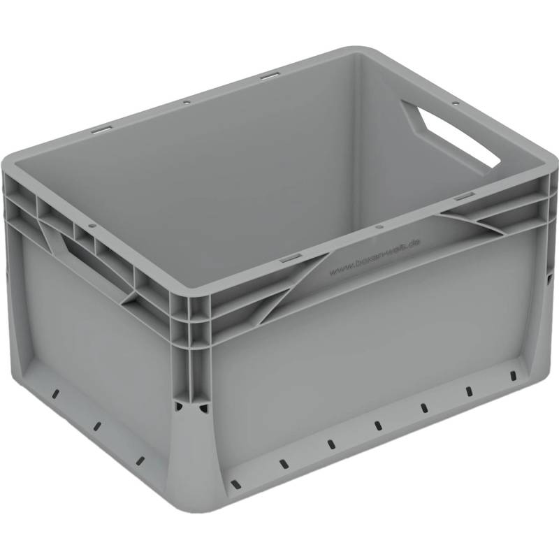 Eurobox-System Box Vollwand 40 cm x 30 cm x 22 cm Grau von Eurobox-System