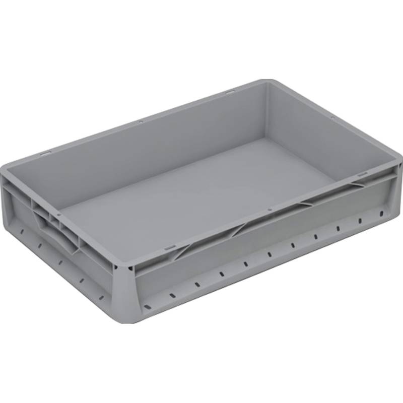 Eurobox-System Box Vollwand 60 cm x 40 cm x 12 cm Grau von Eurobox-System