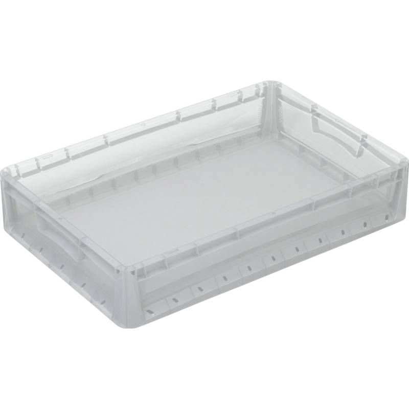 Eurobox-System Box Vollwand 60 cm x 40 cm x 12 cm Transparent von Eurobox-System