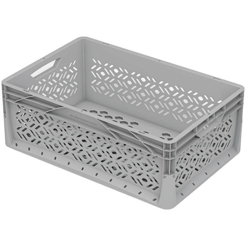 Eurobox-System Box durchbrochen 60 x 40 x 22 cm Grau von Eurobox-System