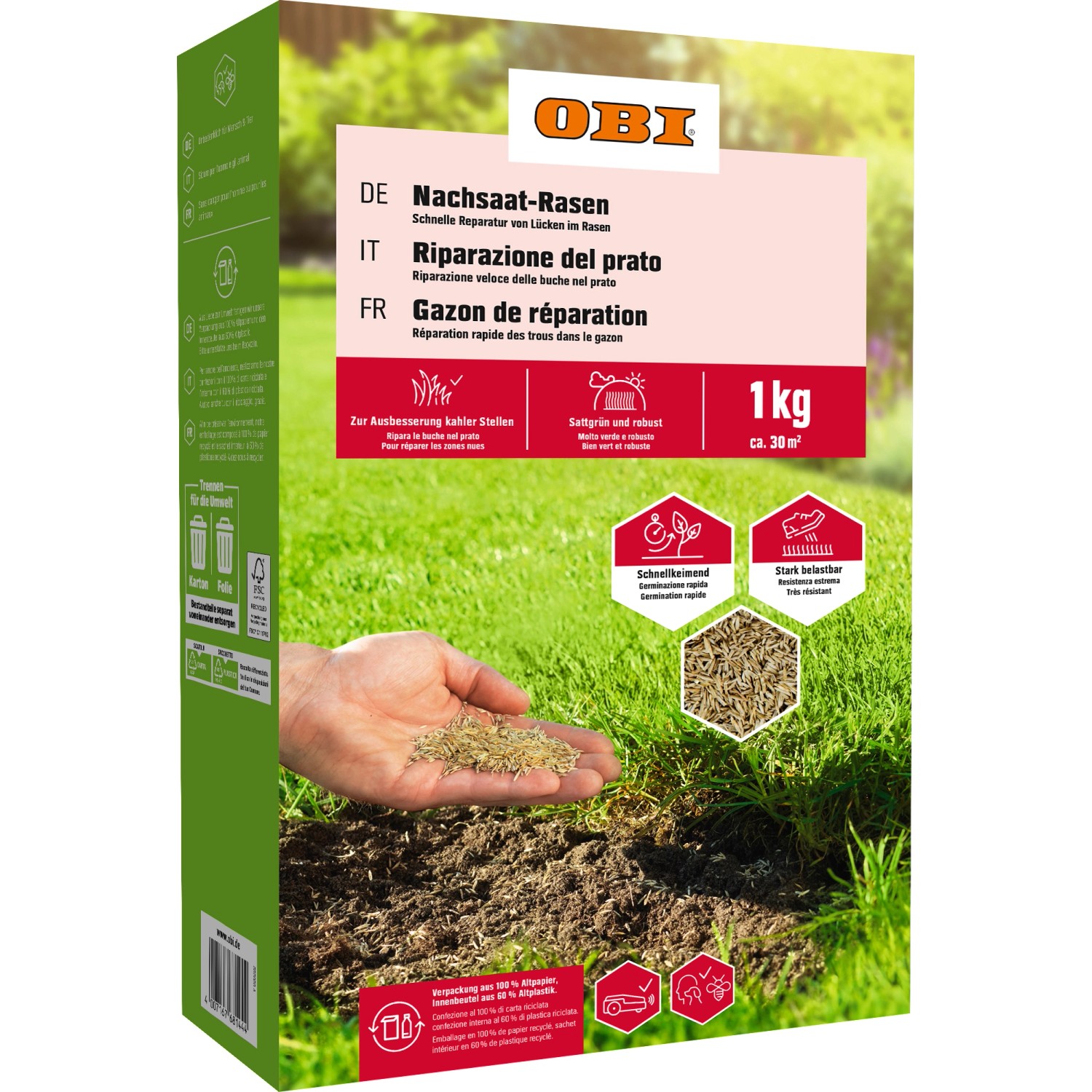 OBI Rasen-Nachsaat 1 kg von GROW by OBI