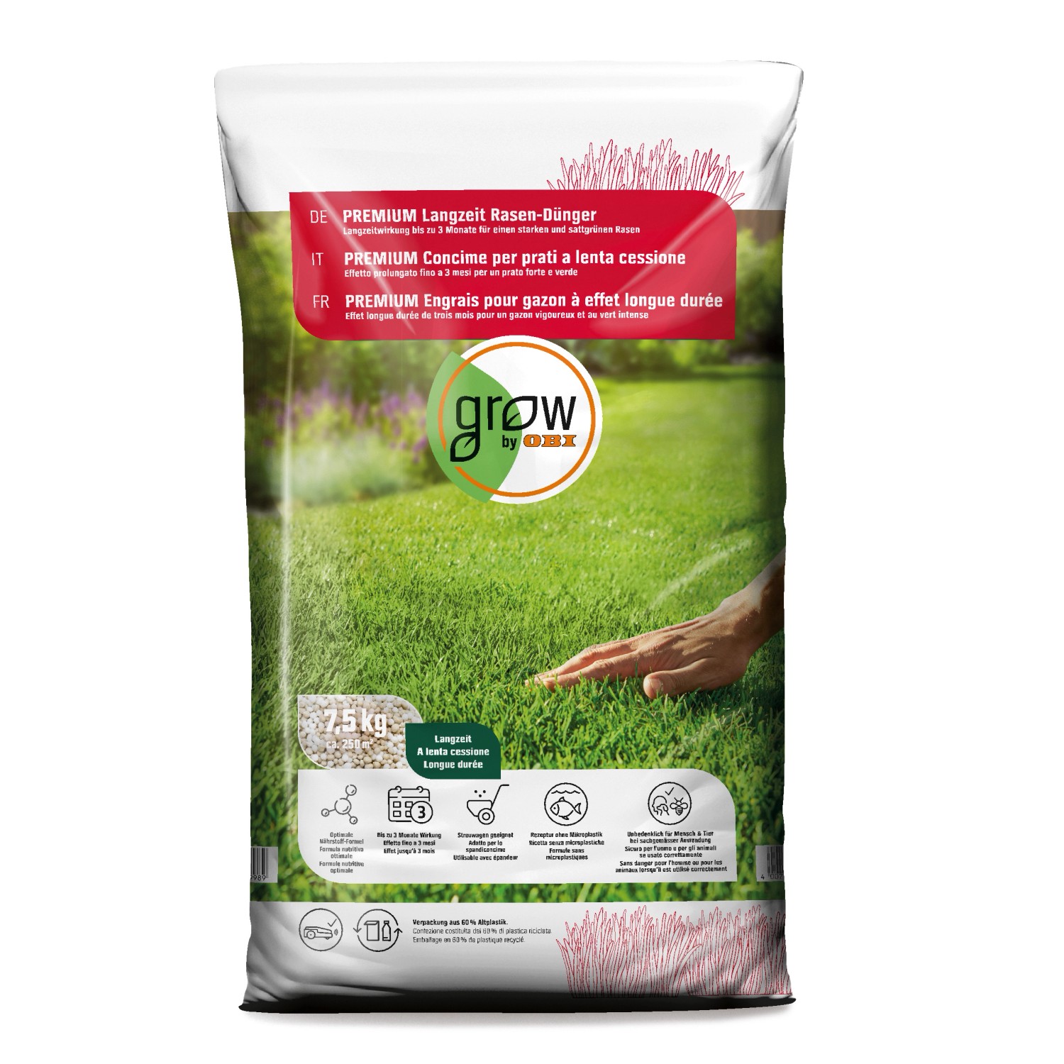 OBI Premium Langzeit-Rasendünger 7,5 kg von GROW by OBI