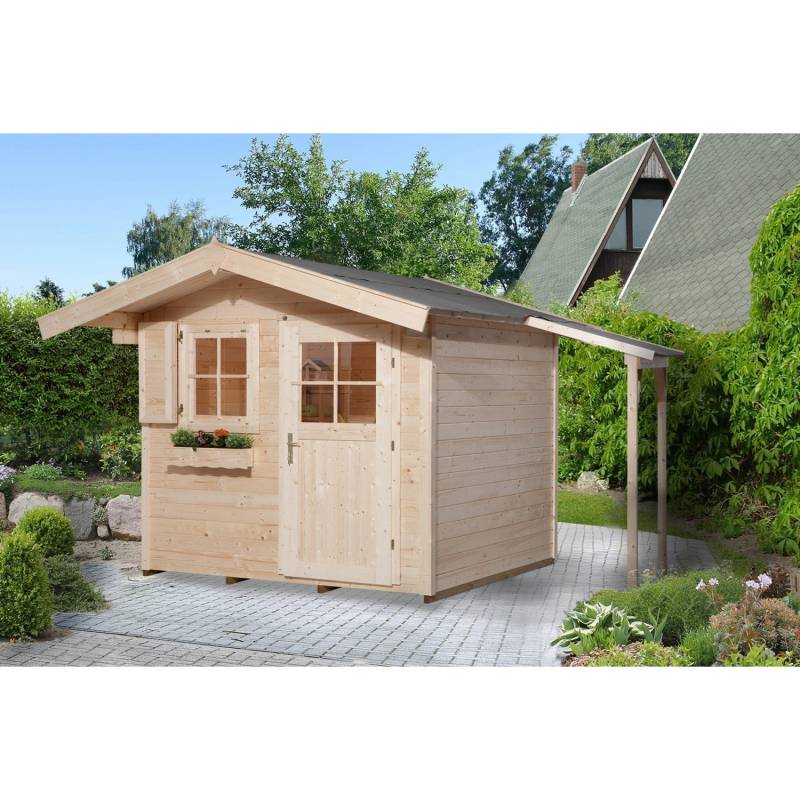 OBI Outdoor Living Holz-Gartenhaus Bozen Flachdach Unbehandelt 367 cm x 274 cm von OBI Outdoor Living